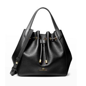 Michael Kors NWT Phoebe Large Grab Tote Black Leather